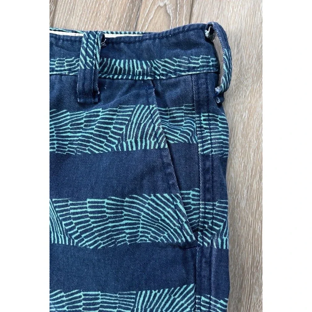 Hollister Mens 100% Cotton Blue Cali Longboard Fit Khaki Shorts Size 28” x 8”